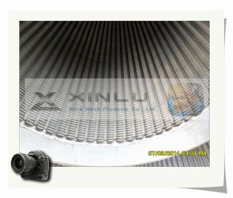 Tubulação de aço inoxidável de Johnson 316 resistentes da tubulação da tela de fio da oxidação V de 12 toneladas