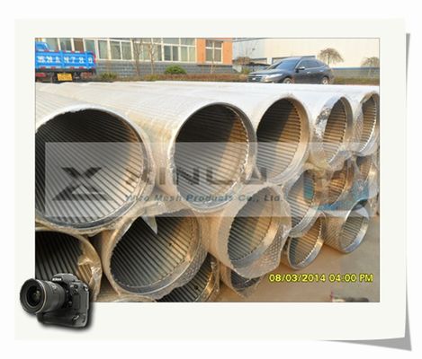 30 - Tubulação de aço carbono galvanizada fio da tubulação V da tela de fio da cunha do filtro de 3000 mícrons