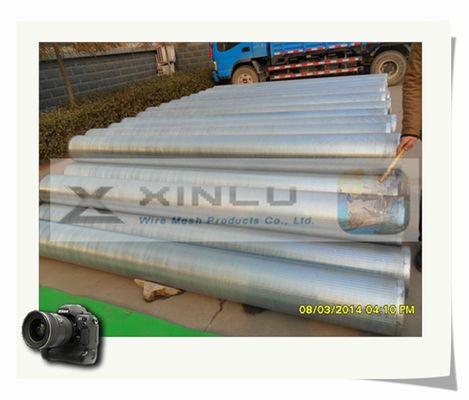 30 - Tubulação de aço carbono galvanizada fio da tubulação V da tela de fio da cunha do filtro de 3000 mícrons