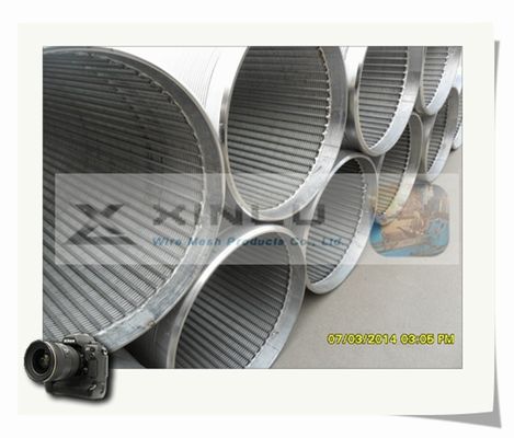 Tubulação de aço inoxidável de Johnson 316 resistentes da tubulação da tela de fio da oxidação V de 12 toneladas