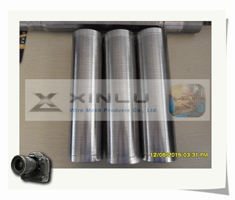 Limpeza fácil de Johnson Vee Wedge Wire Screen Tube FITO SS304 SS316