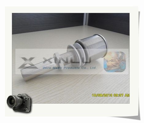 O fio longo da cunha do pescoço provê de bocal DN 53mm o filtro de areia que provê de bocal o entalhe de 0.2mm