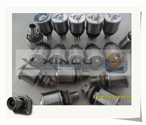 1,5 o fio de Ton Sand Water Filter Nozzles envolveu o entalhe 57mm DN de 0.2mm