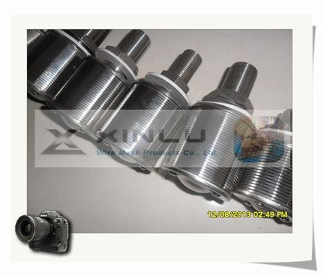 1,5 o fio de Ton Sand Water Filter Nozzles envolveu o entalhe 57mm DN de 0.2mm