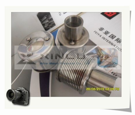 O filtro de água de aço inoxidável provê de bocal M24 envolvido rosqueou 1 Ton Flow Rate