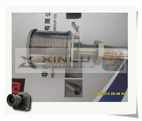 O fio longo da cunha do pescoço provê de bocal DN 53mm o filtro de areia que provê de bocal o entalhe de 0.2mm