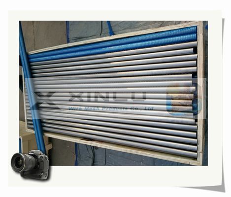 Tubo de aço entalhado contínuo da anti oxidação de Johnson Wedge Wire Screen Pipe