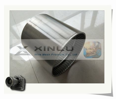 Tubulação da tela de fio da precisão V tubo soldado de aço inoxidável não magnético de 25 - de 300mm