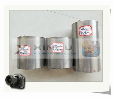 Tubulação da tela de fio da precisão V tubo soldado de aço inoxidável não magnético de 25 - de 300mm