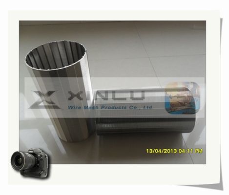 a tubulação da tela de fio da cunha de 114mm soldou toda a anti corrosão da tubulação 304 de aço inoxidável