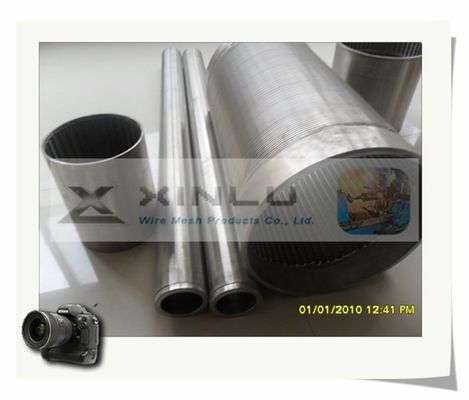 Poço de água do filtro - o fio da tubulação da tela envolveu a tubulação do filtro da forma de SS304L V