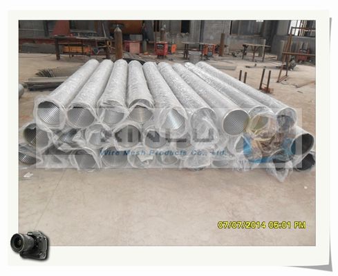 Poço de água do fio da cunha - diâmetro da tubulação 114mm da tela obstruído não secando
