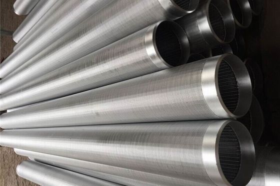 V deu forma a 219mm a tubulação da tela que de fio da cunha soldou toda a tubulação 304 redonda de aço inoxidável