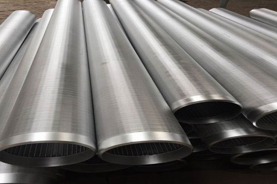 V deu forma a 219mm a tubulação da tela que de fio da cunha soldou toda a tubulação 304 redonda de aço inoxidável