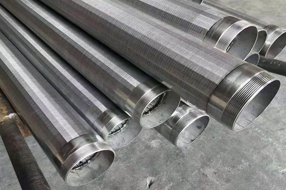 Tela de filtro de aço inoxidável de secagem do controle da areia da tubulação da tela de fio de 4 polegadas V