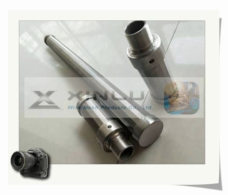 entalhe de aço inoxidável G3/4&quot; da tela de fio 0.15mm do diâmetro 316L de 38mm homem rosqueado