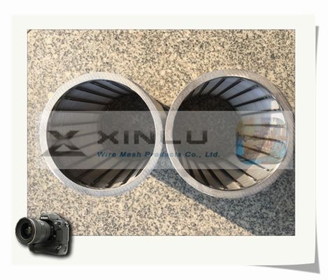 a tubulação SS 316L da tela de fio do diâmetro V de 60mm firma o tubo da tela de fio