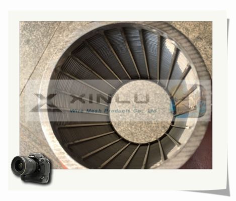 a tubulação SS 316L da tela de fio do diâmetro V de 60mm firma o tubo da tela de fio