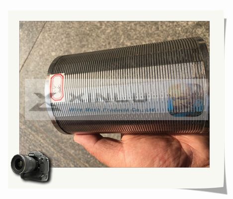 a tubulação SS 316L da tela de fio do diâmetro V de 60mm firma o tubo da tela de fio