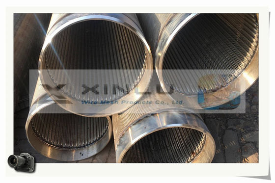 Tubulação 273mm da tela de fio dos SS 304 V tela de fio de aço inoxidável da cunha 304 205