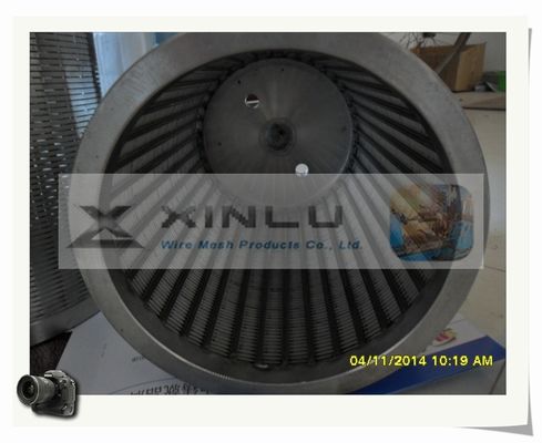 3,3 x do entalhe de aço inoxidável do fio 0.7mm da cunha de 6.5mm o filtro cilíndrico personalizou