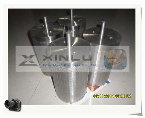 3,3 x do entalhe de aço inoxidável do fio 0.7mm da cunha de 6.5mm o filtro cilíndrico personalizou