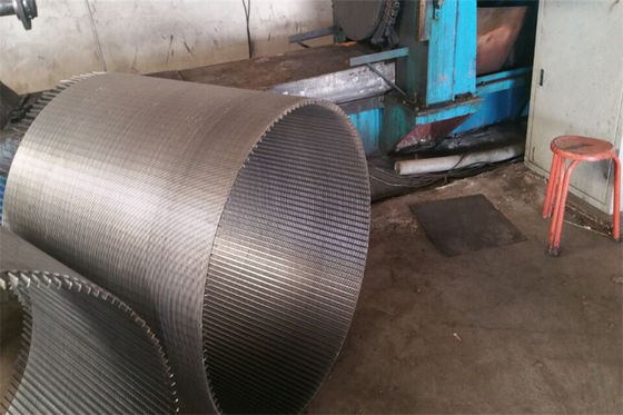 Tubo angular da tela de fio da cunha do filtro da tubulação de filtro SS304 da construção forte