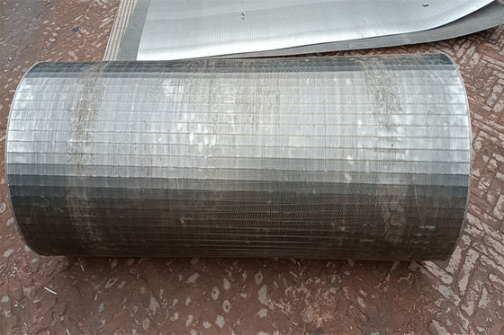 Tubo angular da tela de fio da cunha do filtro da tubulação de filtro SS304 da construção forte