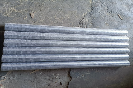 Tubo personalizado anti oxidação da tela de filtro de SUS316 Johnson Wedge Wire Screen DN 60mm