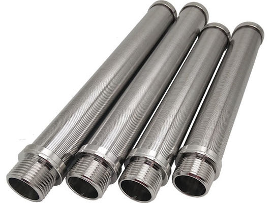 Ecrã de poço de água de aço inoxidável Ecrãs de filtro tipo Johnson com articulação de rosca