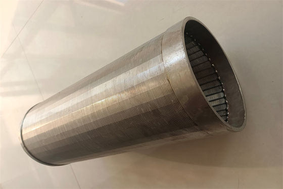Tubo de aço inoxidável da tela de fio da cunha da corrosão da tela de filtro da areia anti