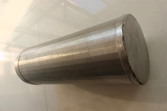Tubo de aço inoxidável da tela de fio da cunha da corrosão da tela de filtro da areia anti