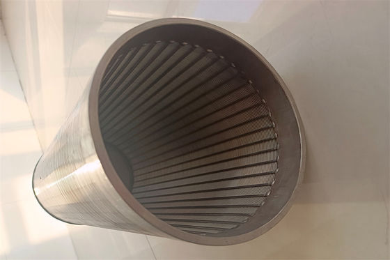 Aço inoxidável 316L 10-3/4 &quot; Johnson Vee Wire Filter Screen