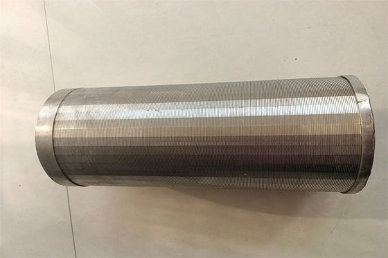 Tubo de aço inoxidável da tela de fio da cunha da corrosão da tela de filtro da areia anti