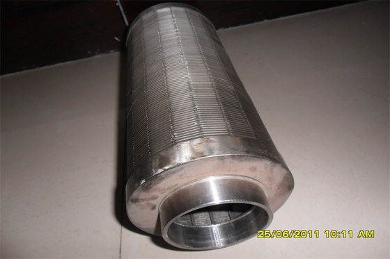 Filtro de aço inoxidável não de obstrução do fio da cunha da divisão da água da tela de filtro