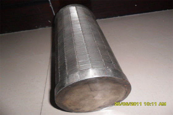 Filtro de aço inoxidável não de obstrução do fio da cunha da divisão da água da tela de filtro