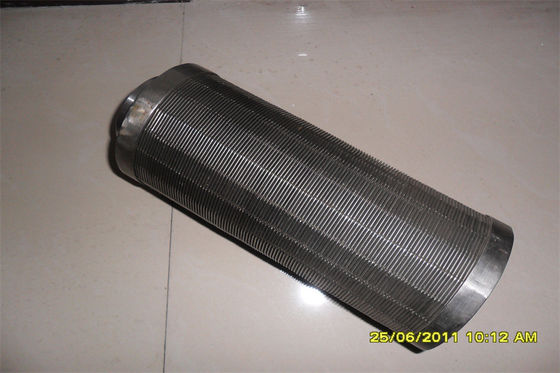 Filtro de aço inoxidável não de obstrução do fio da cunha da divisão da água da tela de filtro