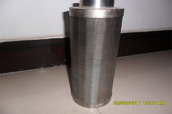 Filtro de aço inoxidável não de obstrução do fio da cunha da divisão da água da tela de filtro