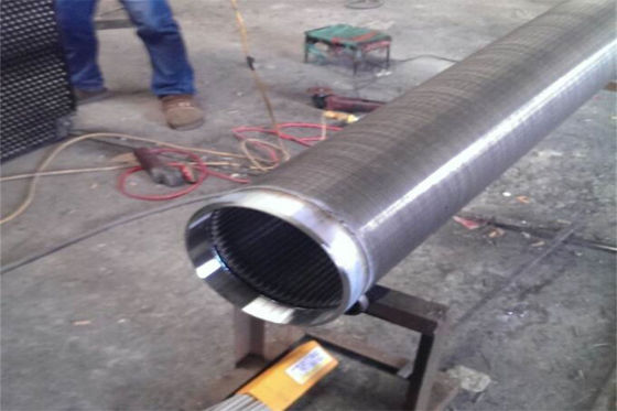 a tela contínua V do entalhe do diâmetro de 219mm deu forma ao poço de água da cunha SS304 - tela