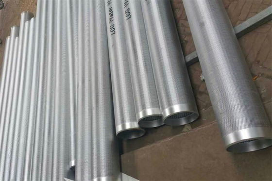 a tela contínua V do entalhe do diâmetro de 219mm deu forma ao poço de água da cunha SS304 - tela