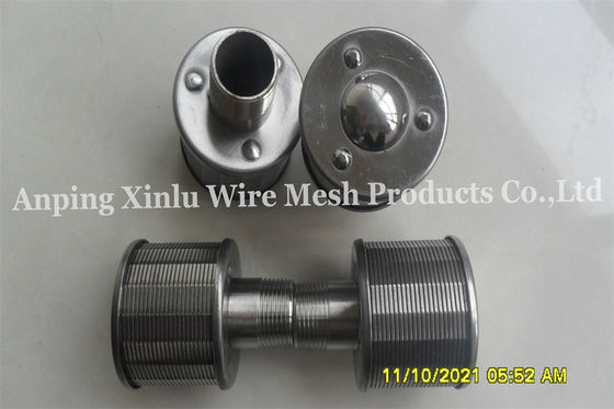 Filtro contínuo 1 Ton Flow Rate Nozzle do entalhe de Johnson Water Screen Nozzle DN 53mm