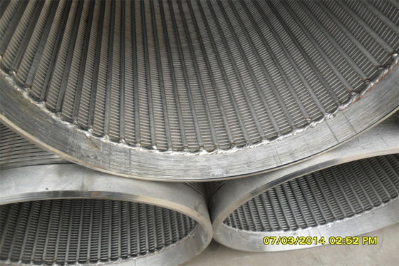 Diâmetro envolvido do filtro 114mm 168mm do fio da cunha da tela AISI 304 do controle da areia bem -