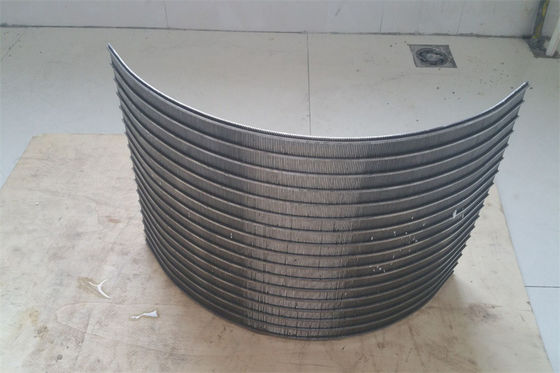 DSM 45° - arco da tela do cilindro do fio da cunha 120° que peneira o filtro Johnson Wedge Wire Screen do fio