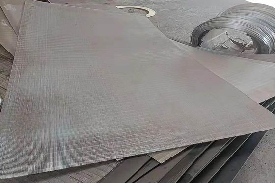 Painel liso envolvido da tela de fio da cunha espessura de 3 - de 12mm para a secagem de grão