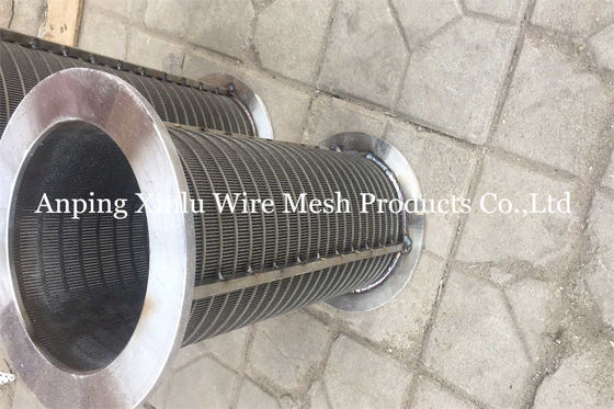 O fio de aço inoxidável Mesh Filter Self Cleaning do fio 304L da cunha V deu forma a OD 620mm