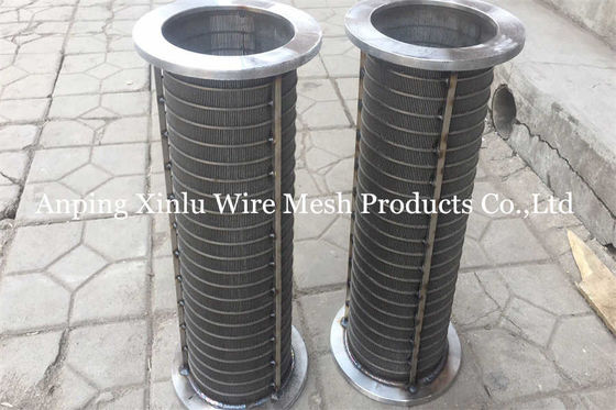 O fio de aço inoxidável Mesh Filter Self Cleaning do fio 304L da cunha V deu forma a OD 620mm