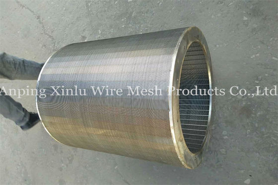 Johnson Rotary Sand Screen Cylindrical peneira Vee Wire Screens entalhe de 0,2 - de 2mm