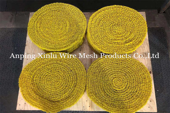 Fios de ligação de duplo laço de plástico amarelo 380mpa 16GA SAE1008 PVC revestido de rebar Twin Loop Binding Wire