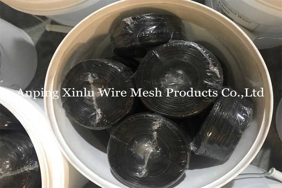 16 Gauge Negro Annealed Tie Wire Anti Corrosão 1mm - 2mm Diâmetro Double Loop Rebar Bonding Wire