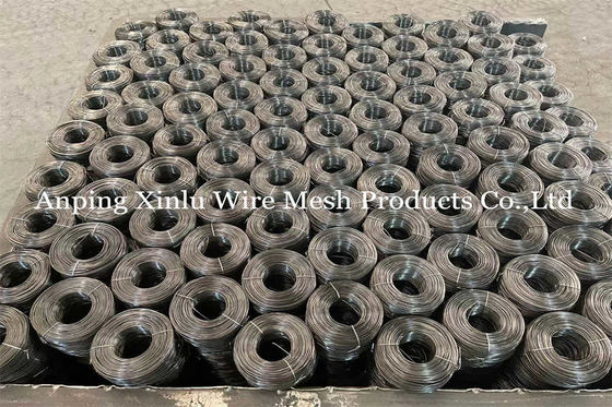 16 Gauge Negro Annealed Tie Wire Anti Corrosão 1mm - 2mm Diâmetro Double Loop Rebar Bonding Wire